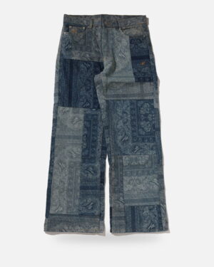 Bape Paisley Pattern Denim Flared Pants - Camo
