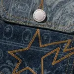 Bape Paisley Pattern Denim Trucker Jacket, view 3