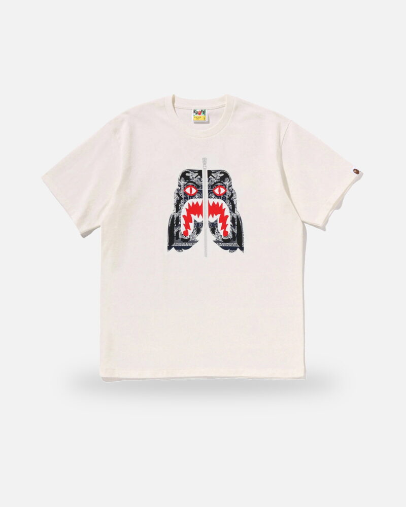 Bape Paisley Pattern Tiger Face Tee - Camo