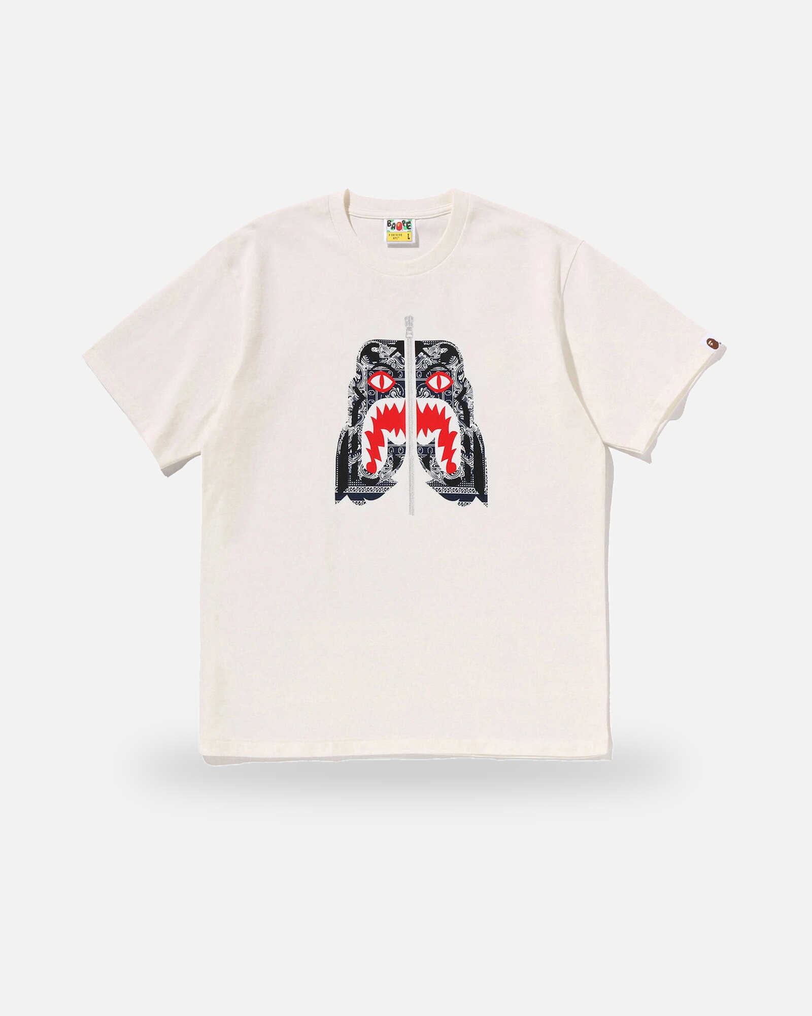 Bape Paisley Pattern Tiger Face Tee (framed) Bape Paisley Pattern Tiger Face Tee - Camo