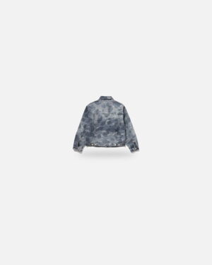 Bape Solid Camo Jacquard Denim Trucker Jacket