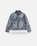 Bape Solid Camo Jacquard Denim Trucker Jacket, front view