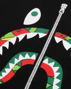 Bape STA Camo Shark Face Relaxed Fit Tee, view 2