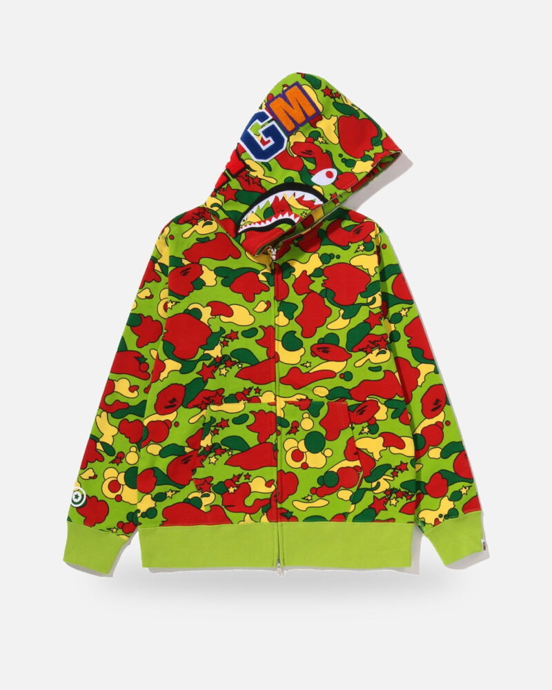 Bape STA Camo Shark Full-Zip Hoodie, front view