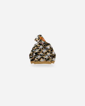Bape STA Over Print 1st Camo Shark Cropped Fit Pullover Hoodie