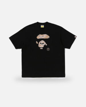 Bape Tiger Camo Ape Face Relaxed Fit Tee, front view