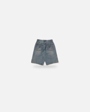 Bape Twin STA Knee Length Selvedge Denim Shorts - Camo