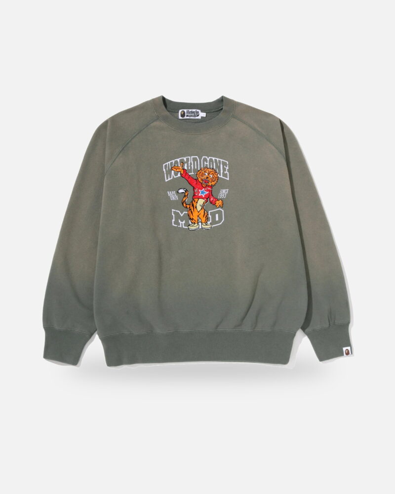 Bape WGM Beast College Relaxed Fit Crewneck Sweatshirt - Camo