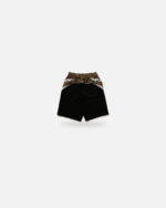 Bape Wild Leopard Pattern Knee Length Oversized Fit Track Shorts - Camo
