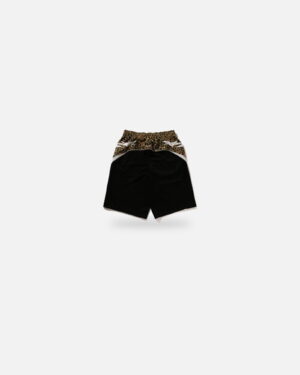 Bape Wild Leopard Pattern Knee Length Oversized Fit Track Shorts - Camo
