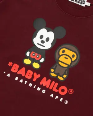 Bape X Disney Mickey Mouse Baby Milo Relaxed Fit Crewneck, view 2