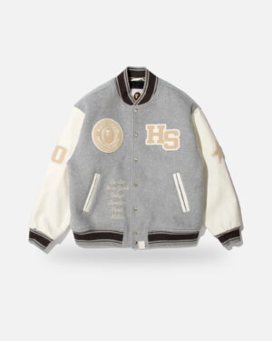 Bape X Highsnobiety Multi Logo Varsity Jacket - Multicolour