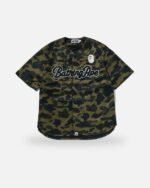 Bape 1st Camo Baseball Shirt, front view