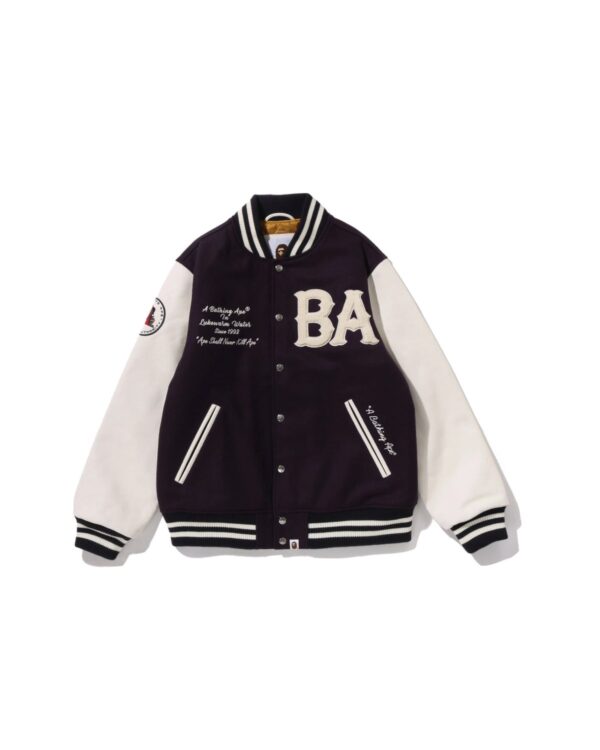 Bape winter jacket with quilted lining and camo panels