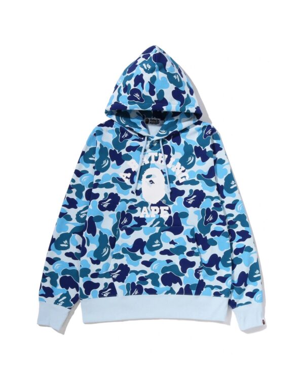 Bape pullover hoodie with an unbroken printed chest panel