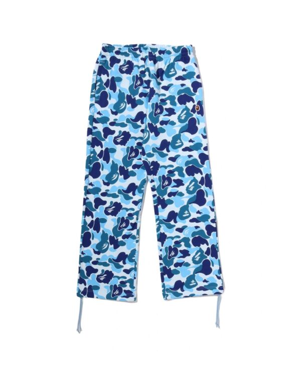 Bape ABC camo sweatpants with an elastic waist and drawcord